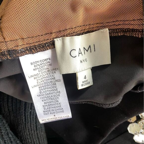 Cami NYC Anne Corded Lace Bodysuit Black bustier boned top corset Revolve 4 - Picture 9 of 11